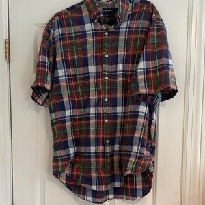 Ralph Lauren Blue Label Red and Green Plaid Shirt